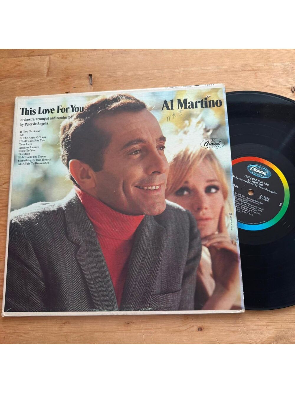 Al Martino - This Love For You 33rpm VG+ VR28